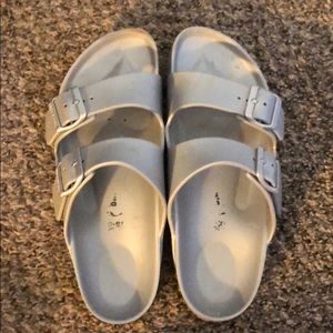 Birkenstock silver/grey sandals, 39